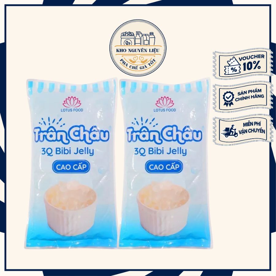 Trân Châu Trắng 3Q/ Trân châu Ngọc Trai 3Q Bibi Jelly (2kg) - Giòn Dai