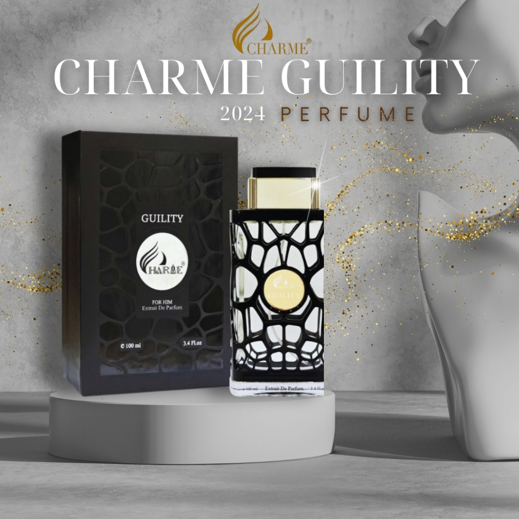 Nước Hoa Nam CHARME GUILITY PHIÊN BẢN 2024 100ml Lưu Hương Lâu, Bí Ẩn, Lịch Lãm (Mẫu mới 2024)