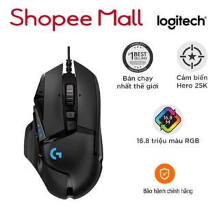 Chuột gaming có dây Logitech G502 Hero - Cảm biến Hero 25k, RGB, 11 nút lập trình - Bảo hành chính hãng