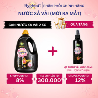 Nước Xả Dưỡng Vải Đậm Đặc HYGIENC PLUS 2.0 Kg/Can - Hương Nước Hoa Cao Cấp, Lưu Hương 12 Tuần