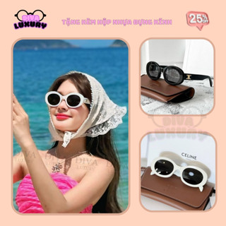 Kính Râm Nữ Oval Đi Biển CL25 Diva Luxury Chống Tia UV Cao Cấp Thời Trang 2025