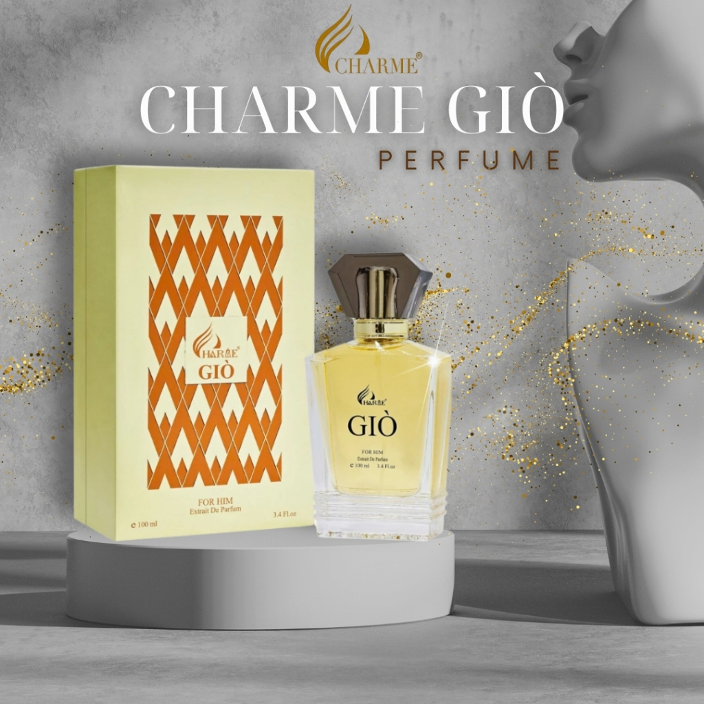Nước hoa nam Charme Giò 100ml tinh khiết hiện đại nam tính (2024)