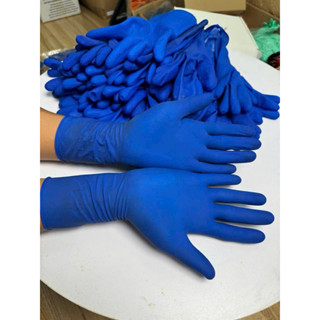 ( 1kg ) Găng tay cao su xanh lao động dài 30cm chống thấm nước. dọn dẹp vệ sinh,rửa bát, đi cấy ,lột tôm..v..v