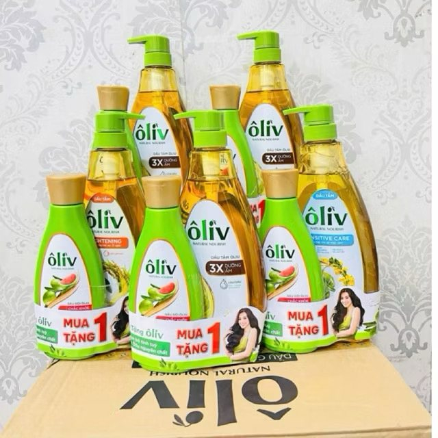 [Mua 1 Tặng 1 Giá Rẻ ] Dầu Tắm Sữa Tắm Oliv / Oliu 3X Dưỡng Ẩm 650ML Giúp Nhũ Hóa Và Làm Sạch Sáng Trắng Cho Da Nhạy Cảm