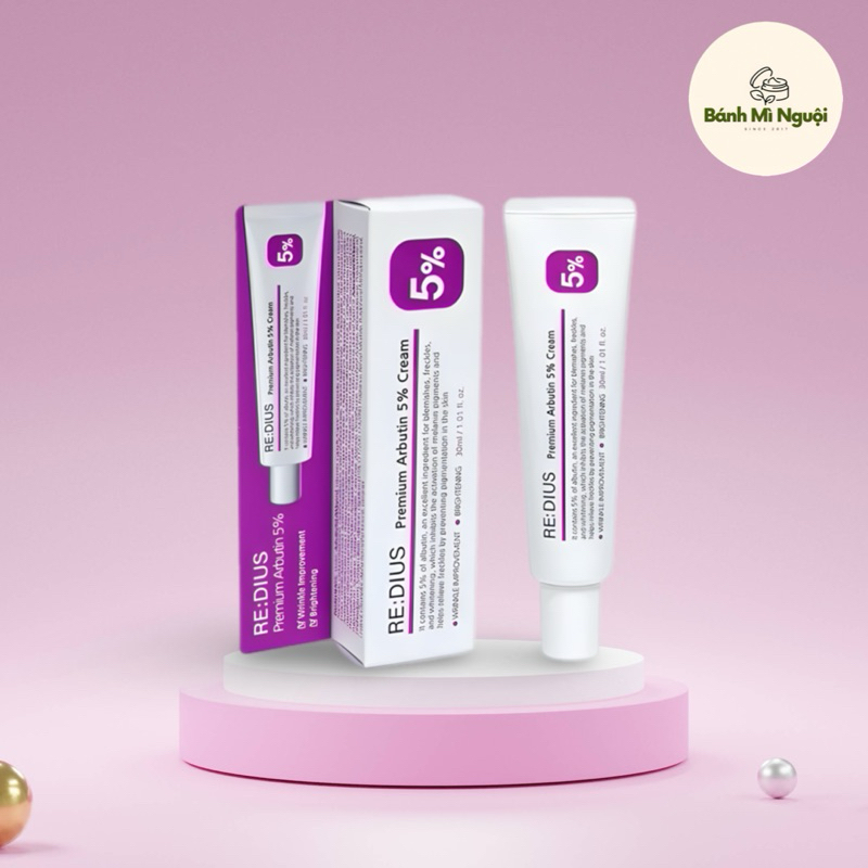 [Chính hãng] Kem 5% Arbutin Giảm Nám, Tàn Nhang Làm Sáng Da Re:dius Premium Arbutin 5% 30ml