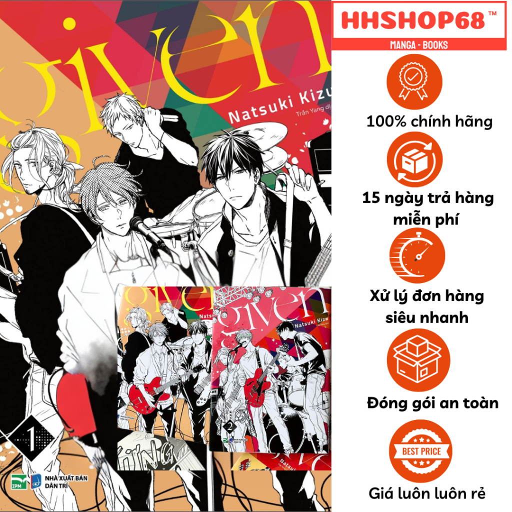 Truyện tranh - Given tập 1 2 3 4 5 6 7 8 9 10 11 12 - IPM Việt Nam