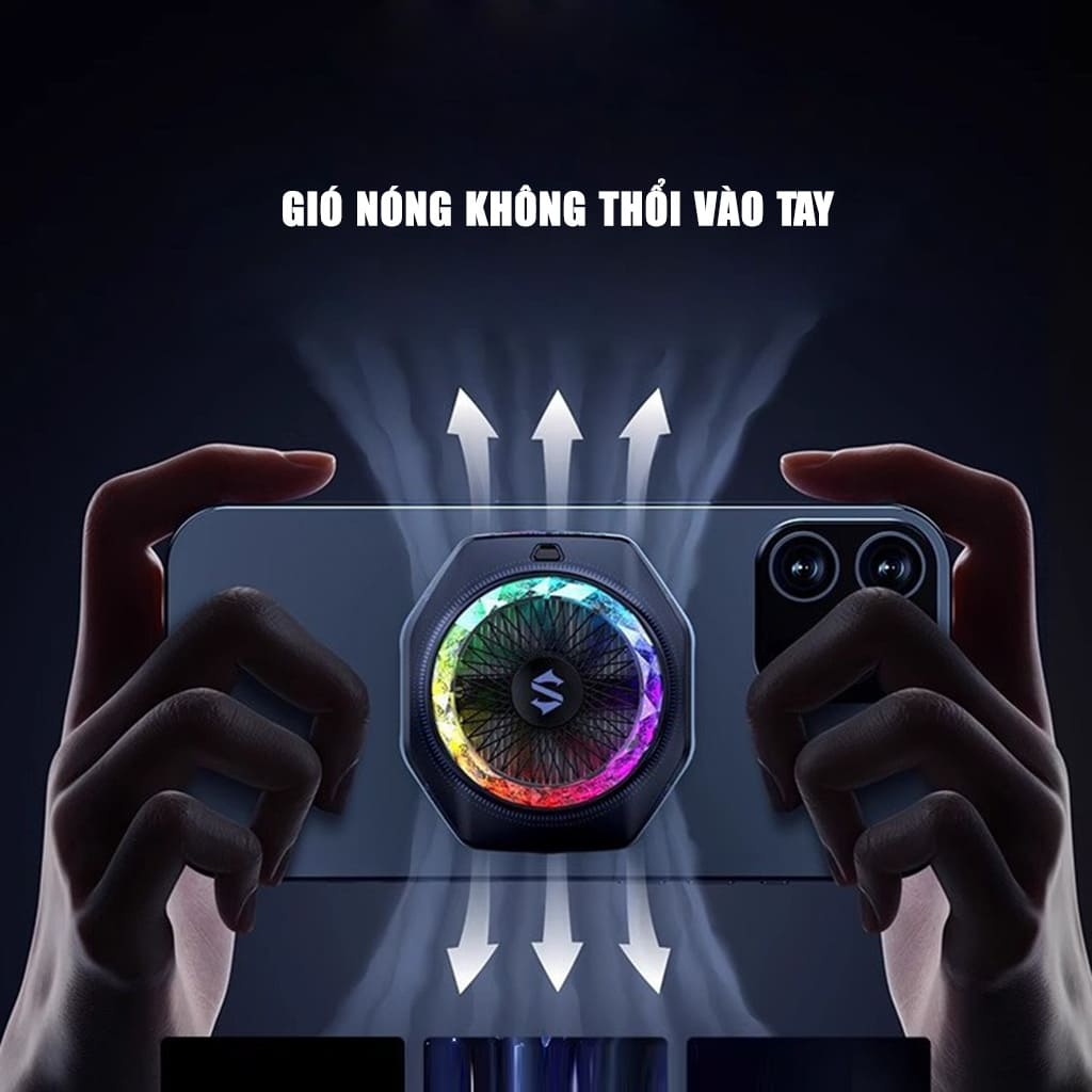 Quạt tản nhiệt gaming Black Shark 5 Pro CoolerFun, công suất 35W, App điều chỉnh Led RGB | BigBuy360 - bigbuy360.vn