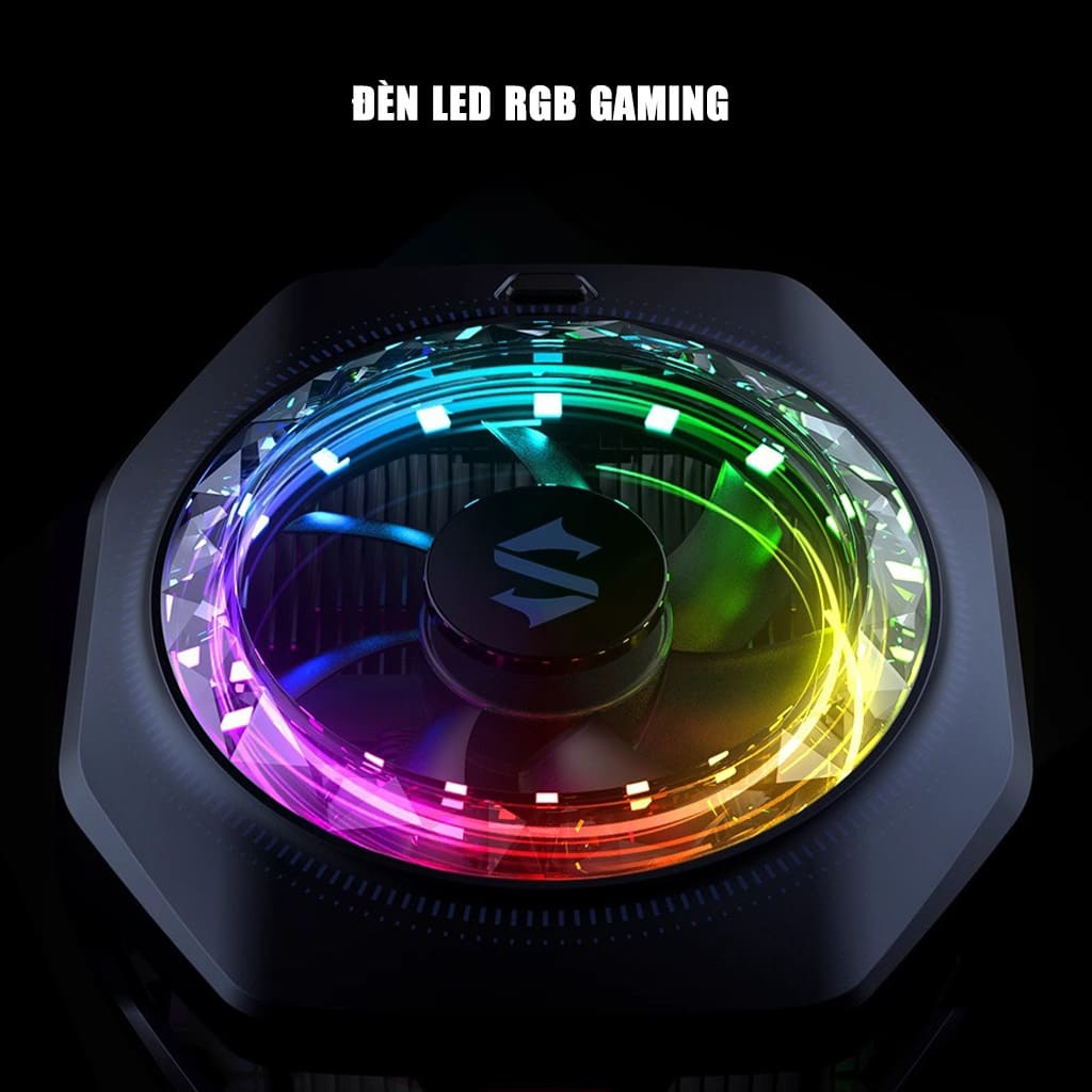 Quạt tản nhiệt gaming Black Shark 5 Pro CoolerFun, công suất 35W, App điều chỉnh Led RGB | BigBuy360 - bigbuy360.vn