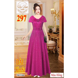  ĐẦM KIM SA DẠ HỘI DÁNG DÀI TAY CHOÀNG VAI DỰ TIỆC SIÊU XINH M297 