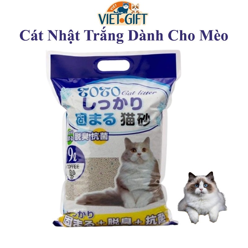 Cát Nhật Trắng Dành Cho Mèo TOTO Túi 9L Nặng 4kg – PKCMK45