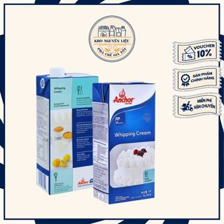 Anchor Whipping Cream 1L - Kem Tươi Làm Bánh, Pha Chế, Nấu Ăn,..