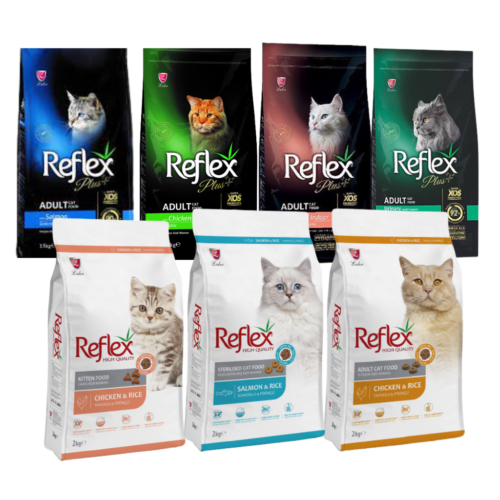 Hạt Reflex, Reflex Plus cho mèo, Hạt cho mèo con và mèo lớn xuất xứ Thổ Nhĩ Kỳ