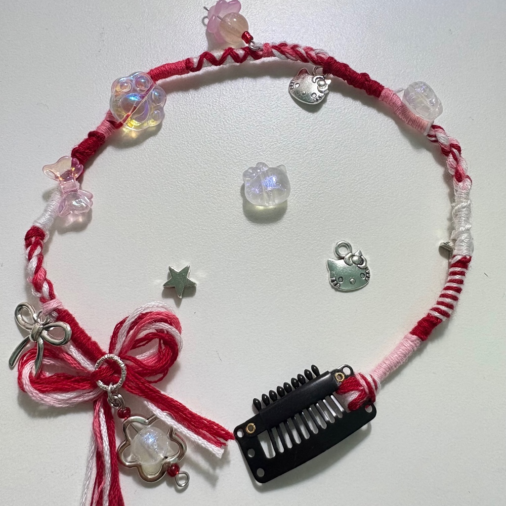 Hairwrap Hello Kitty, hairclip, kẹp phụ kiện trang trí tóc