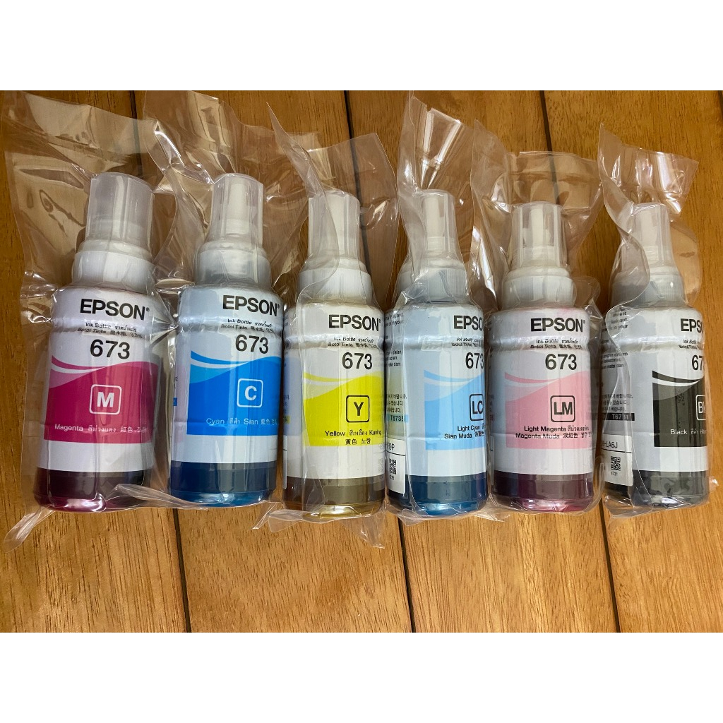 Mực in máy in màu Epson L805, L800, L1800, L8050 .v.v.mã 673