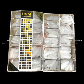 Móng úp nhám HSM lẻ size form nhọn size 5, 6, 7, 8 & 9 (Túi) móng lẻ gắn nail