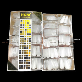 500 móng úp HSM THANG NHÁM TRONG (Hộp) học nail gắn móng