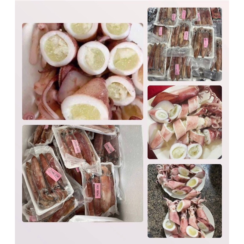 (giao hỏa tốc) MỰC TRỨNG NHÁY MINO FULL TRỨNG TỰ NHIÊN. KHAY 500g 4 -6con