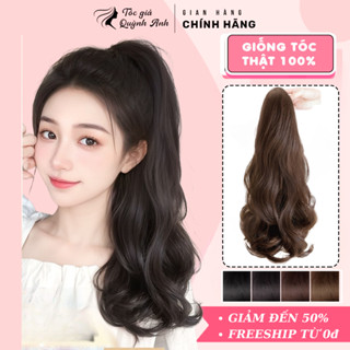 Tóc Giả Kẹp Phồng Đuôi Ngựa Xoăn Sóng 35cm NG41 Tóc Giả Cột Nữ Hàn Quốc Sợi Tơ Cao Cấp Như Thật, Siêu Tơi Phồng
