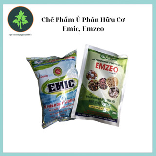 Combo Chế phẩm ủ phân vi sinh Emic và EMZEO khử mùi hôi, bộ đôi ủ phân hữu cơ hoàn hảo