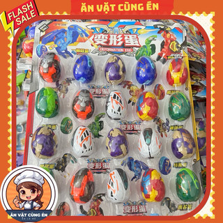 Sỉ vỉ 25 quả trứng Đồ chơi trứng khủng long quái vật rô bốt biến hình cực đẹp cho bé, trứng đồ chơi