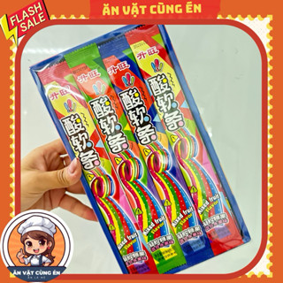  Hộp 30c kẹo dẻo cuộn cầu vồng 30cm kẹo dẻo chua cầu vồng bọc đường vị trái cây kẹo dẻo cầu vồng bọc đường sỉ đồ ăn 
