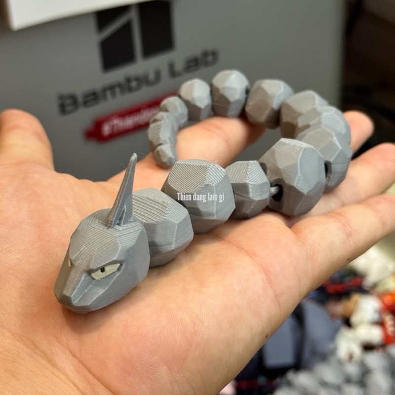 Onix “25cm” Pokemon | in 3D Đồ chơi Móc khoá | Thiện đang làm gì | C05-02