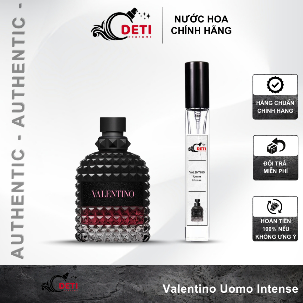 [Auth - 10ml] Nước hoa nam Valentino Uomo Intense chính hãng chai chiết 10ml, 20ml - Deti Perfume