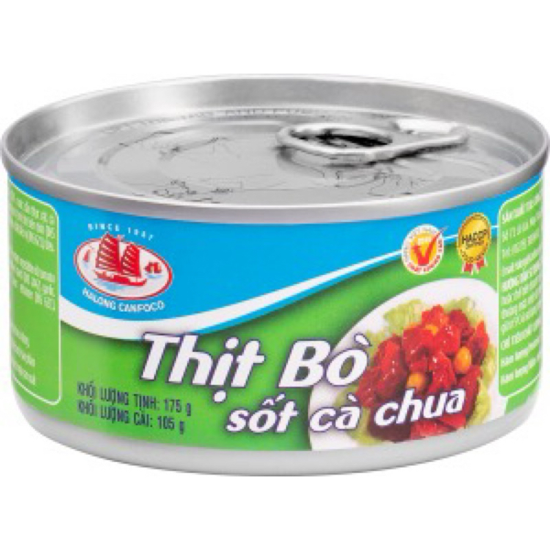 THỊT BÒ SỐT CÀ CHUA HALONG CANFOCO 175G/ BÒ XỐT CÀ CHUA HẠ LONG