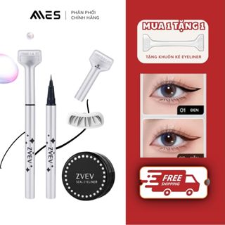 Bút Kẻ Mắt In Mi Dưới ZVEV Bút Vẽ Mi Dưới Không Thấm Nước, Khuôn In Mi Tự Nhiên, Eyeliner Siêu Mảnh