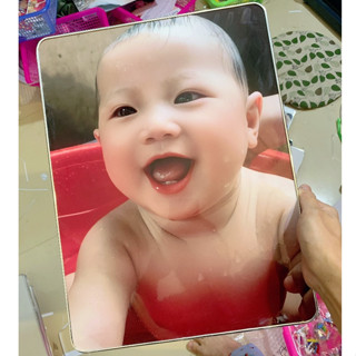  Khung ảnh 30x40cm gỗ meka tráng gương bo viền tròn in theo yêu cầu trang trí nhà cửa sang trọng 