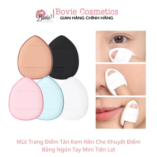 Mút Trang Điểm Tán Kem Nền Che Khuyết Điểm Bằng Ngón Tay Mini Tiện Lợi