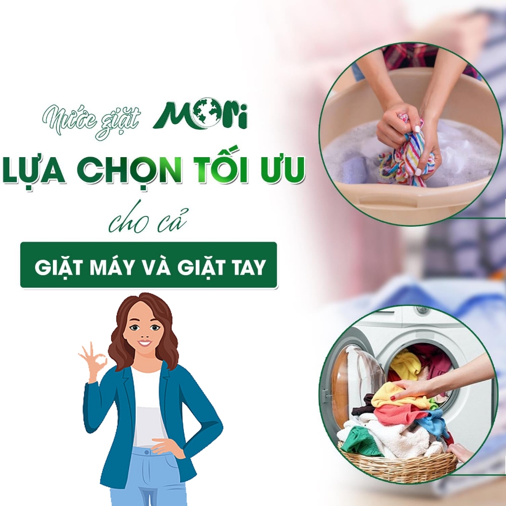 Nước giặt MORI LOVELY siêu đậm đặc | Can 4,8 Lít - 10 Lít | Ai giặt cũng khen sạch và thơm
