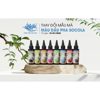 (CHAI 50ML)BẢNG 8 MÀU DẦU PHA SOCOLA HOẶC CÁC SẢN PHẨM GỐC DẦU