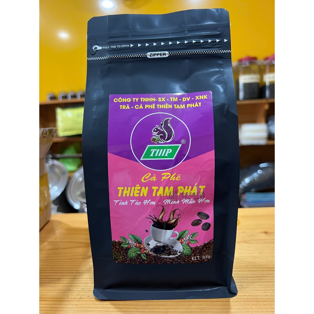 Cà Phê Thiên Tam Phát II (PM3) - Xay Nguyên Chất - 500g