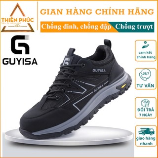  Giày bảo hộ lao động nam - nữ thời trang giày bảo hộ Guyisa F111 siêu nhẹ giày bảo hộ lao động 