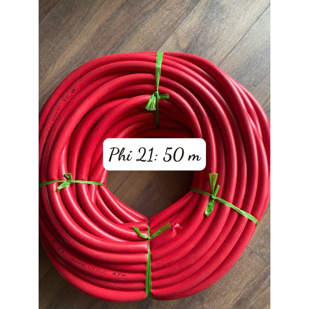 Cuộn 50m Ống Dẫn Nước - dây Bơm mềm Phi 21 màu mận như hình
