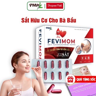 Sắt Hữu Cơ Cho Bà Bầu Fevimom Bổ Sung Sắt Vitamin Cho Mẹ Bầu Sau Sinh Người Lớn Trẻ Nhỏ 