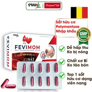  Sắt Hữu Cơ cho bà bầu Fevimom - Bổ Sung Sắt Cho Mẹ Bầu Sau Sinh Người Thiếu Máu Thiếu Sắt 