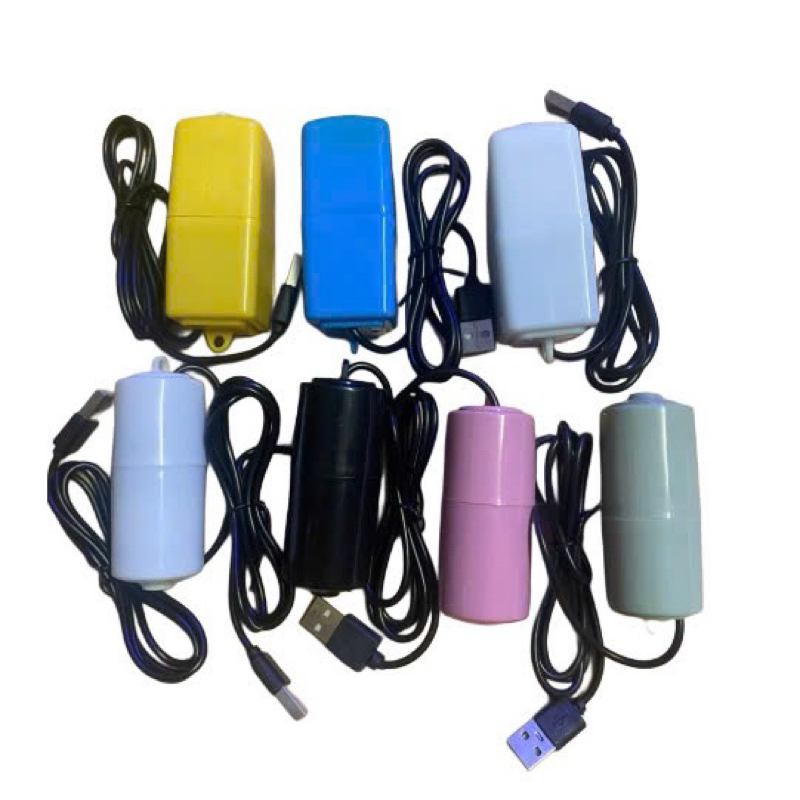 Máy sủi oxi usb | dùng sạc dự phòng | sục khí oxy 1 vòi - 2 vòi dùng cho bể cá hồ thuỷ sinh tích điện