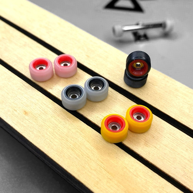 [KHÔNG ĐỔI TRẢ] Fingerboard wheels. Bánh xe ván trượt ngón tay lõi nhựa bearing abec 7