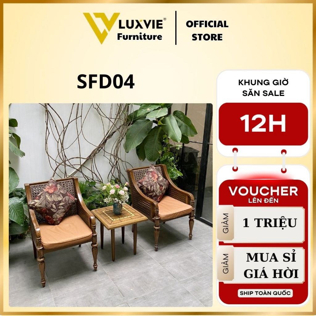BỘ SOFA NGOÀI TRỜI SFD04