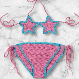 Bikini len sao biển cam,sao biển hồng. Đổi màu khác theo yêu cầu