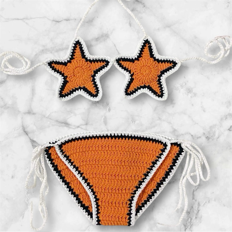 Bikini len sao biển cam,sao biển hồng. Đổi màu khác theo yêu cầu