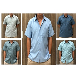 Áo sơ mi nam,sơ mi nam tay ngắn,áo sơ mi nam cotton,áo sơ mi nam vải xô-Rongvang907