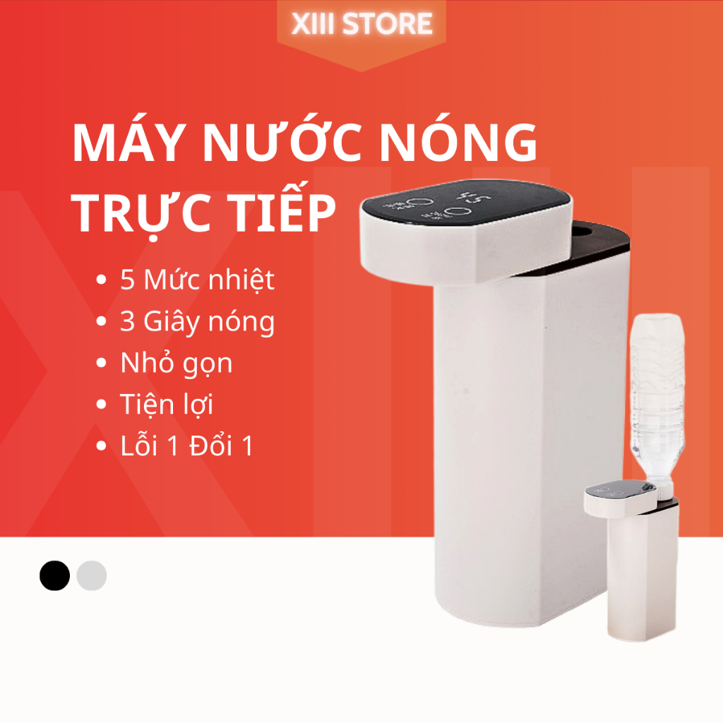 Máy nóng nước tức thời đa năng để bàn gia đình tiện dụng, pha sữa, pha trà, kèm túi du lịch