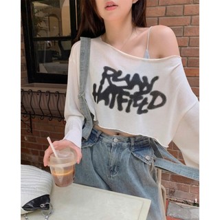   SET 2 ÁO- HÀNG QC  Set áo thun nữ croptop baby tee dài tay phong cách thời trang Hàn Quốc AC110 