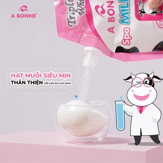[MUA 6 TẶNG QUÀ] Muối Tắm Spa Tẩy Tế Bào Chết Trắng Da Mờ Thâm A Bonne' Dạng Gói Có Vòi 350g