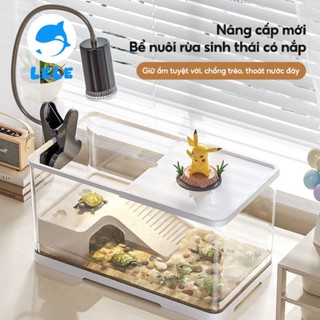  LELE Bể nuôi rùa cảnh có nắp – Thiết kế hiện đại trang trí phòng khách & ban công LGF001 