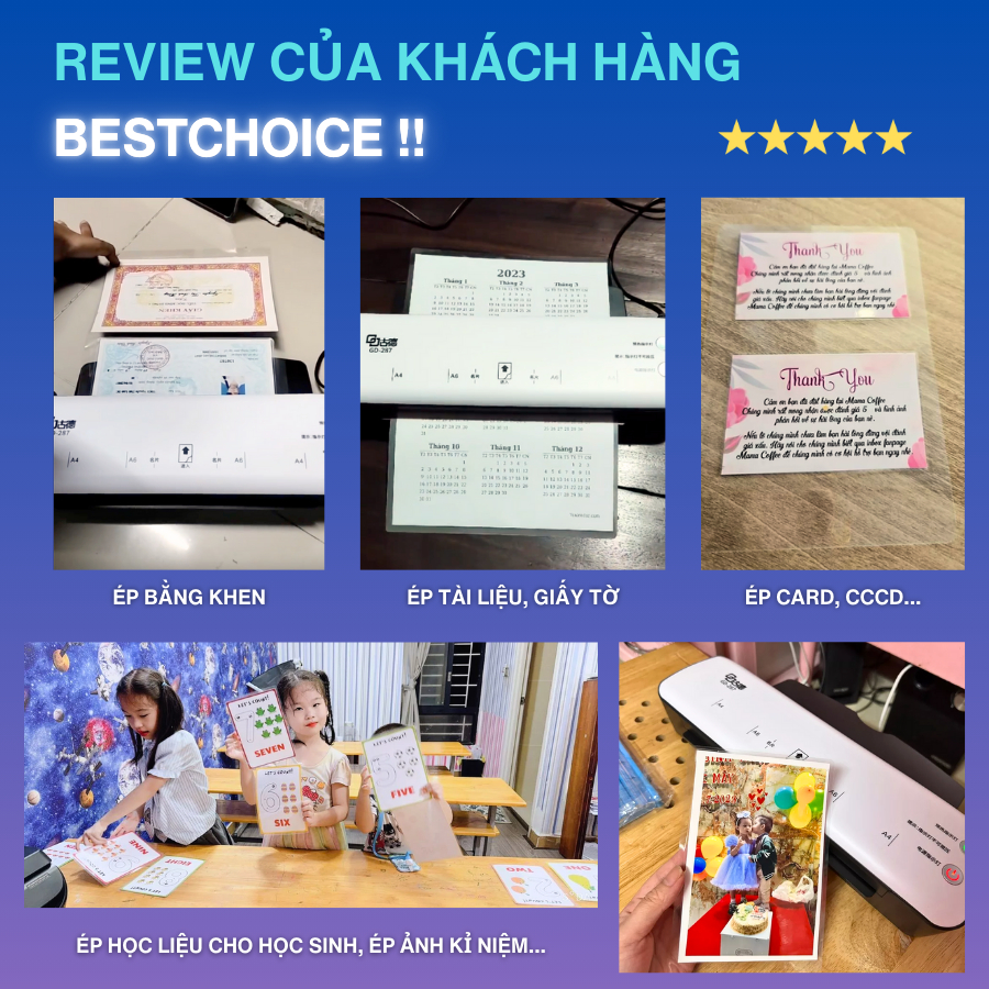 [Tặng màng ép] Máy ép plastic khổ A4 BESTCHOICE - Phù hợp ép màng ảnh, poster, An toàn, dễ sử dụng | BigBuy360 - bigbuy360.vn