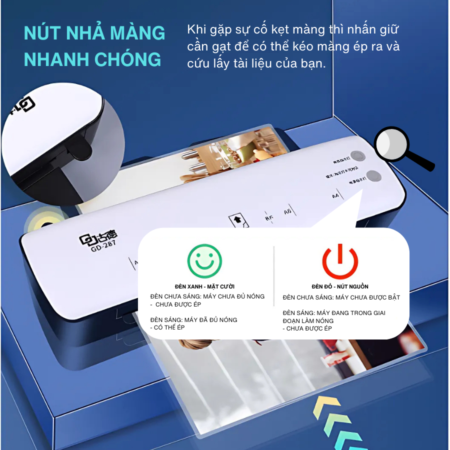 [Tặng màng ép] Máy ép plastic khổ A4 BESTCHOICE - Phù hợp ép màng ảnh, poster, An toàn, dễ sử dụng | BigBuy360 - bigbuy360.vn